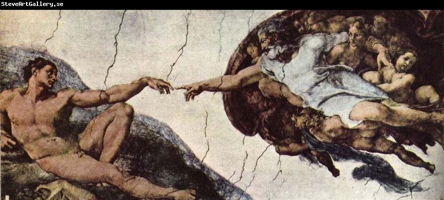 unknow artist Adams creation of Michelangelo